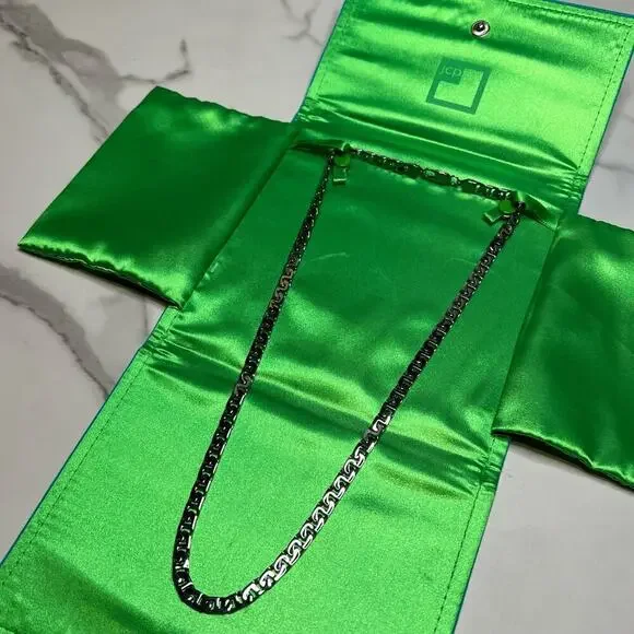 Thick Figaro Chain Stainless Steel Silver Color 24” long Men Women Necklace - Picture 1 of 9